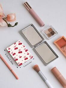 1 chiếc gương trang điểm kiểu Y2K, gương cầm tay gấp gọn nhẹ, chất liệu da PU bền, đa năng, gương bỏ túi hình chữ nhật với thiết kế độc đáo mang phong cách Y2K như môi anh đào, nơ, trái tim, kẻ caro, họa tiết da báo, cấu trúc gấp gọn, đáng tin cậy, gương trang điểm di động với nắp gập hai mặt 180°, quà tặng, đồ dùng du lịch, đồ giá rẻ, vật dụng cần thiết khi đi du lịch. - Nhiều màu - Xem 5