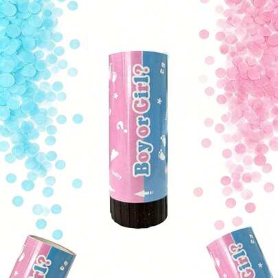 8/4/1个五彩纸屑礼炮，适用于性别揭晓派对、婚礼、返校季、生日、迎婴派对、周年纪念日、圣诞节、返校用品、教室装饰、新年派对、趣味派对、装饰品和小礼物、家居装饰、母亲节、毕业典礼等场合。（请勿将五彩纸屑礼炮对准人或物体。）