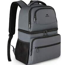 Mochila enfriadora mochila de almuerzo aada de 30 latas - Gris - Ver 5