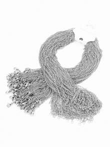 10/20/100 piezas, Collar de anillo de acero inoxidable de 45 cm, adecuado para uso diario, joyería DIY para mujeres - Multicolor - Ver 2