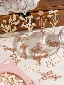 20pcs/Pack Vintage Hollow Scrapbooking Papers, DIY Decoration Craft Papers, Holiday Gifts, Handmade Collage Materials, Personalized Scrapbook Planning Creative School Supplies (6 Assorted Designs)