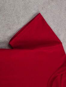 ‌Conjunto de Moda para Niño, Camiseta Rojo Burdeos con Estampado de Astronauta y Pantalón Corto Negro, Talla 8-14 Años‌ - Burdeos - Ver 4