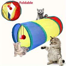 10/16pcs Random Cat Toys Pack, Including Squeaky Ball, Teaser Wand, Assorted Colors & Styles, Suitable For Lively Kittens Interaction, Easily Stimulate Cat's Playfulness - Multicolor - View 7