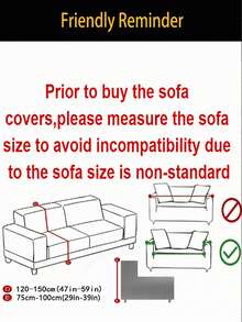 Elastic Sofa Cover With Pleated Skirt - Gray Leaf Printed Sofa Protective Cover