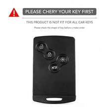 Silicone Car Key Cover Case For Renault Duster Kaptur Clio Captur Logan Megane 2 3 Laguna Fluence Zoe Koleos Scenic - Type a - View 2