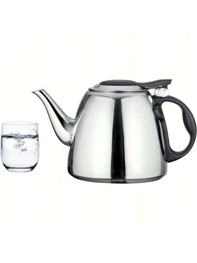 EstiloHervidor De Té De Acero Inoxidable De 1,2 L, Tetera Para Estufa De InduccióN De Estufa, Tetera De Agua Hirviendo RáPidamente, Trabajando En Estufa De InduccióN, Estufa De GasVersióN Mejorada