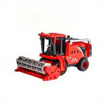 1件，推拉式联合收割机玩具 - 无需电池的手动农业玩具 | 3种鲜艳颜色可选 | 耐用塑料材质 | 适合幼儿、学龄前儿童和小朋友进行农场角色扮演，室内外互动游戏 | 圣诞节、万圣节、生日送给男孩女孩的完美礼物 - 彩色 - 查看 8