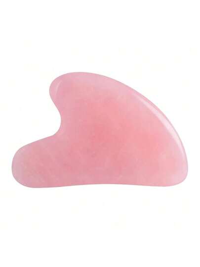 Pink Gua Sha Facial Tool - Guasha Stone For Face & Eye Massage, Anti-Aging Slimming Firming, Puffiness Reducing & Jawline Sculpting Skincare Tool For Women