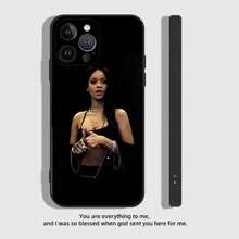 Funda de teléfono de silicona mate negra compatible con iPhone 17 Air, 16, 15, 14, 13, 12, 11 Pro Max, funda suave de TPU, funda compatible con iPhone 17 Pro, 17 Pro Max, 17, 16 Pro - z6 - Ver 5