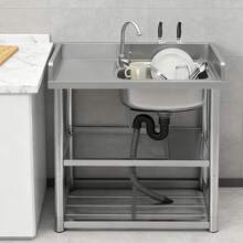 YUNRUX Kitchen Sinks - Silver - View 11