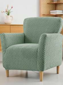 1PC Jacquard Club Tub Sofa Cover Soft Velvet Single Sofa Slipcover Stretch Spandex Chair Slipcover For Home Hotel Bar Counter - Multicolor - View 9