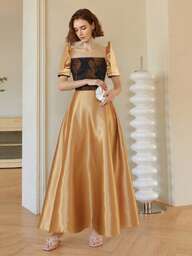 AmyenjoylifeModern 菲律宾传统服饰连衣裙，优雅一体式蝴蝶袖菲律宾印花提花中长连衣裙，适合节日春季穿着。