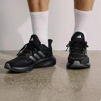 Adidas أحذية رياضية تنفس شبكية كاجوال يونيسكس، أحذية جري ماصة للصدمات