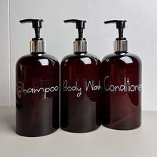 3件套/500毫升浴室洗发水、护发素、沐浴露分配器 - 彩色 - 查看 7