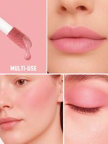 FV High-Pigment Liquid Blush, Long-Lasting & Buildable, Lightweight Blendable Texture For Natural Dewy Makeup Look, Rare Brand Cosmetics, Ideal For Women & Girls, Perfect Winter Choice, Y2K Fashion, Great Birthday & Christmas Gift, Party Essential, Best Color - Yêu - Xem 3