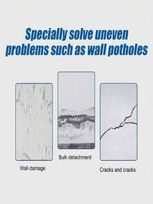 JUE FISH JUE-FISH Wall Repair Roller - Home & Rental Renovation Repair Tool. Quickly Fixes Wall Stains, Scratches, Cracks, Peeling Paint. Ready-To-Use White Paint For Effortless Wall Restoration. Portable Can With Roller For Easy Wall Blemish Repair. - one-size - View 3