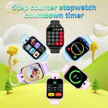 New Upgraded Version Children's Smart Watch, 300mAh Large Capacity Battery, Long-Lasting Battery Life, Featuring Pedometer, Remote Camera, Games, Notification, Music Player, Alarm Clock, Calculator, Built-In Flashlight, An Ideal Birthday Gift