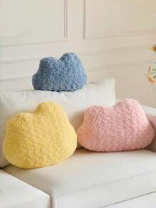 云朵抱枕，沙发床装饰云朵抱枕，舒适云朵造型靠垫，卧室客厅家居装饰靠垫 - 粉色 - 查看 3