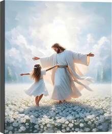 Arte de pared de niña cristiana, imagen de Jesús y mujer, pintura inspiradora, póster cristiano, impresión de obra de arte para la decoración de la pared de la sala de estar, dormitorio, iglesia y hogar, P5 cuadros decorativos para sala, póster, con marco, pósters, cuadros para la pared, marcos para cuadros, cuadro, Virgen de Guadalupe, salas - transparente - Ver 2