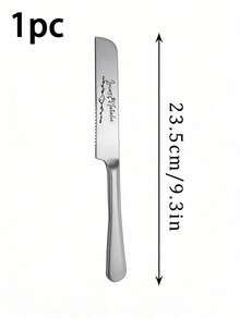 1 PC Custom Cake Knife, Pizza Spatula, Personalized Stainless Steel Silver And Golden Dessert Knife, Bread Knife, Cake Spatula, And Fork Set, Perfect Commemorative Gift For Wedding Parties, Birthday Celebrations, Anniversaries, Christmas, And Graduation Seasons. - Multicolor - View 10