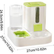 Dispensador de Comida para Perros,Comedero Automático para Mascotas,Dispensador de alimentos multifuncional de gran capacidad - Dispensador de agua reutilizable para perros, fuente de agua para gatos - Verde - Ver 5
