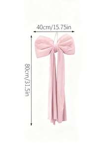 1个超大粉色天鹅绒蝴蝶结圣诞树顶饰，适合节日和家居装饰，可用作花环、墙面背景、大型缎带蝴蝶结装饰、树顶装饰、房间墙面背景、婚礼装饰，采用聚合物材料制成，带悬挂配件，适合节日庆典、生日派对装饰