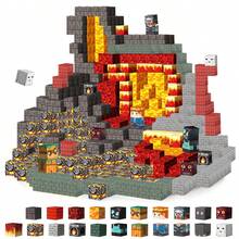 Magnetic Blocks - Lava Ember STEM Magnetic Building Blocks For Kids Ages 3+ 80/150/200 PCS Creative 3D Construction Set, Educational Birthday/Back-To-School Gift For Boys & Girls - Multicolor - View 2