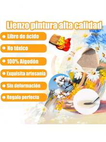 EstiloTendencia5 Pcs Bastidores Para Pintar,(20X20Cm) Lienzos Para Pintar,Canvas Para Pintar 100% AlgodóN,Libre De áCidos,Para Artistas Profesionales, Aficionados Y Principiantes (5)Calidad PremiumVersióN Mejorada - 10 - Ver 2