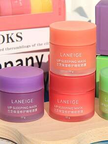 Laneige 20g Peach Scented Lip Sleeping Mask, Nourishing, Deeply Hydrating And Repairing Dry, Flaky Lip Skin. Gently Removes Lip Exfoliation, Brightens Lip Color, Leaving Lips Soft, Smooth And Refreshing. Suitable For Nighttime Use. | Korean Cosmetics, Korean Makeup - 20g - Peach - 查看 4