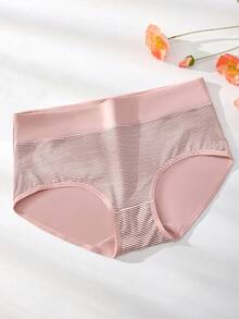 5pcs/Pack High Waist Heart Print Cotton Breathable Stretchy Briefs For Women - Multicolor - View 4