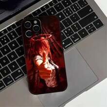 ChainsawS Man Makima Anime Phone Case Compatible With  17, 16, 15, 14, 13, 12, 11 Plus, Pro Max, Others Soft Black Cover, Cover Compatible With  17 Pro Case,  17 Pro Max Case,  17 Case,  16 Pro Case - Z2 - View 8