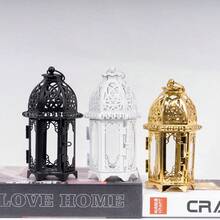 1pc Small Black Moroccan Style Candle Holder With Clear Glass Panel, Suitable For Patio, Indoor/Outdoor, Events, Ramadan, Parties And Weddings. They Also Make An Ideal Gift For Ramadan, Birthdays, Graduations, Eid Al-Fitr And More. - Multicolor - View 4