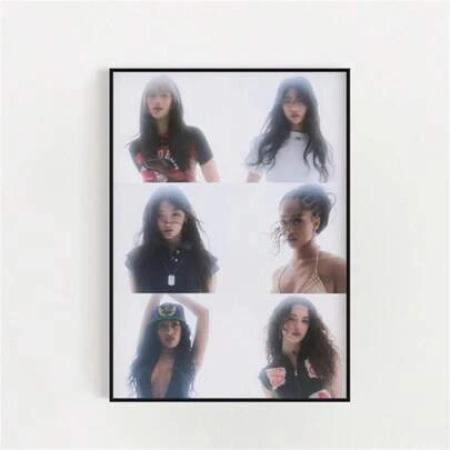 1 Pc KATSEYE Printable Poster, Wall Art, Wall Decor, Modern Minimalist Style Posters, Living Room And Room Decoration, Bathroom Decoration, Ideal Gift, No Frame