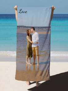 Un asciugamano da spiaggia personalizzato con stampa del nome e foto personalizzabili. Adatto per spiaggia, piscina, viaggio, campeggio e yoga. Questo asciugamano da spiaggia multifunzionale è una scelta ideale per le attività all'aperto in spiaggia e i viaggi, offrendoti grande comfort quando ti rilassi, ti prendi il sole e ti riposi - Multicolore - Visualizzare 5