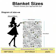 1件卡通动物图案毛毯，包含狮子、大象、长颈鹿、斑马、犀牛等动物图案，色彩鲜艳，采用柔软法兰绒面料，轻盈透气，四季皆宜，非常适合沙发、床、沙滩、露营等场合，是新年和生日的理想礼物，可机洗。 - 彩色 - 查看 16