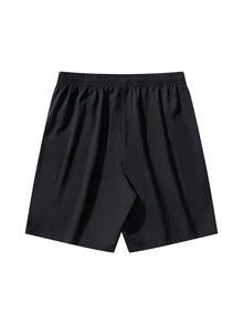 3 piezas Pantalones cortos con cintura elástica para hombres con bolsillos con cremallera, decoración con rayas reflectantes, cordón ajustable, diseño minimalista cómodo y ajustado, adecuado para deportes, actividades al aire viajes diarios en verano - Multicolor - Ver 6