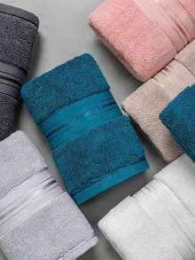 86*160厘米大号轻薄浴巾，浅灰色，简约拼接设计，男女老少皆宜。非常适合游泳、沐浴、裹身或洗脸。浴室装饰 - 淺灰色 - 查看 8