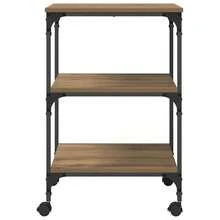 vidaXL Support d'imprimante Chêne artigianale 50 x 41 x 75 cm - Castano - Visualizzare 6