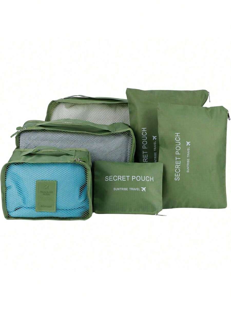 EstiloBolsa De Almacenamiento De Ropa, Juego De 6 Uds., Equipaje De Viaje, Maleta, Organizador, Paquete, Bolsas Para Ropa, Ahorro De Espacio (-3117200172814)VersióN Mejorada - Fditpv7iuk16gh-11 - Ver 1