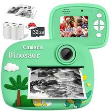 Fotocamera digitale giocattolo per bambini con stampa istantanea, con doppia fotocamera frontale e posteriore | Videocamera selfie HD 1080P su schermo da 2,4" per bambini da 3 a 12 anni | [Tre opzioni tra cui scegliere: singola macchina fotografica o singola macchina fotografica + scheda 32GB + 5 set di carta per stampante e pacchetto di aggiornamento (singola macchina fotografica + scheda 32GB + 5 set di carta per stampante + piccoli set di pacchetti)] | Regalo portatile per Natale, Ognissanti, compleanno, festival musicale, stagione di matrimoni, fotocamera portatile, fotocamera giocattolo - XX-Multicolore - Visualizzare 19