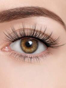 MAANGE 3 Pairs/8 Pairs/20 Pairs Mixed Pack Natural Look Volumized False Eyelashes, End Eye Elongated Faux Mink Lashes, Suitable For Parties, Gift For Women & Girls