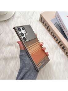 1 pièce Étui de téléphone magnétique de style minimaliste et populaire pour les affaires, convenant aux Galaxy S25 Ultra, Galaxy S24 Ultra, Galaxy S23 Ultra. Texture lisse, étui de couple, cadeau d'anniversaire, compatible avec les téléphones . Étui de protection pour téléphone avec texture magnétique Galaxy, matériau PC sans cadre. - Multicolore - Voir 49