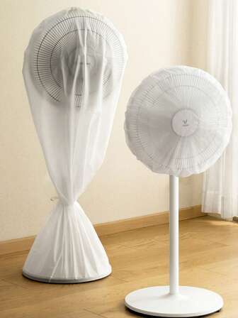 Modernt veckat dammskydd för fläktar - Ger dammskydd året runt, lämplig för hem och kontor, kompatibel med golvfläktar och takfläktar, maskintvättbar. Dammtät på vintern, andningsbar och klämfri design på sommaren