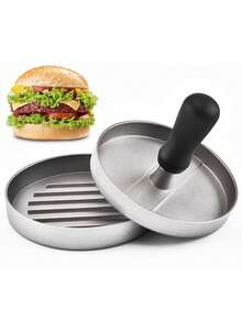 1Pc Non-Stick Coating Burger Press, Ergonomic Textured Handle, Even Patty Shaping Easy Release, For Home Kitchen Grilling Picnic Gatherings, Ideal Gift For Mother's Day