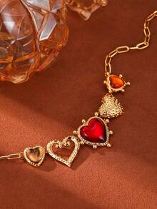 1件波西米亚风时尚项链，可个性化定制，百搭时尚单品，适合派对、送礼、日常佩戴、度假、女士情人节礼物 - 彩色 - 查看 3