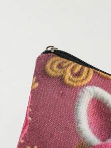 一款可爱的3D斑马纹化妆包，现代风格涤纶轻便旅行收纳包，化妆包，化妆品收纳包，化妆袋，旅行必备，个人护理配件，小号化妆包，化妆袋，旅行必备，大容量，圣诞礼物，收纳袋，旅行，女士礼物，化妆包，洗漱包，邮轮必备，度假必备，男女旅行收纳盒，节日必备礼物 - 彩色 - 查看 9