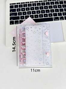 A7透明活页夹，DIY活页笔记本，封口贴，可爱贴纸，贴纸笔记本，贴纸书，贴纸书架，贴纸书替换装，透明贴纸活页夹，透明贴纸书，DIY活页笔记本套装，文具，学习用品，返校用品，照片收纳袋，相册，预算计划本，日记本，笔记本，办公用品