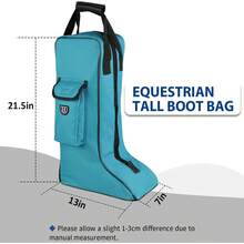 Bolsa para botas para proteger botas de montar para espectáculos, competición, viajes, duradera - Camel - Ver 6