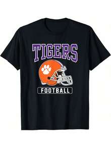 Clemson University Tigers Football Helmet T-Shirt - màu đen - Xem 1