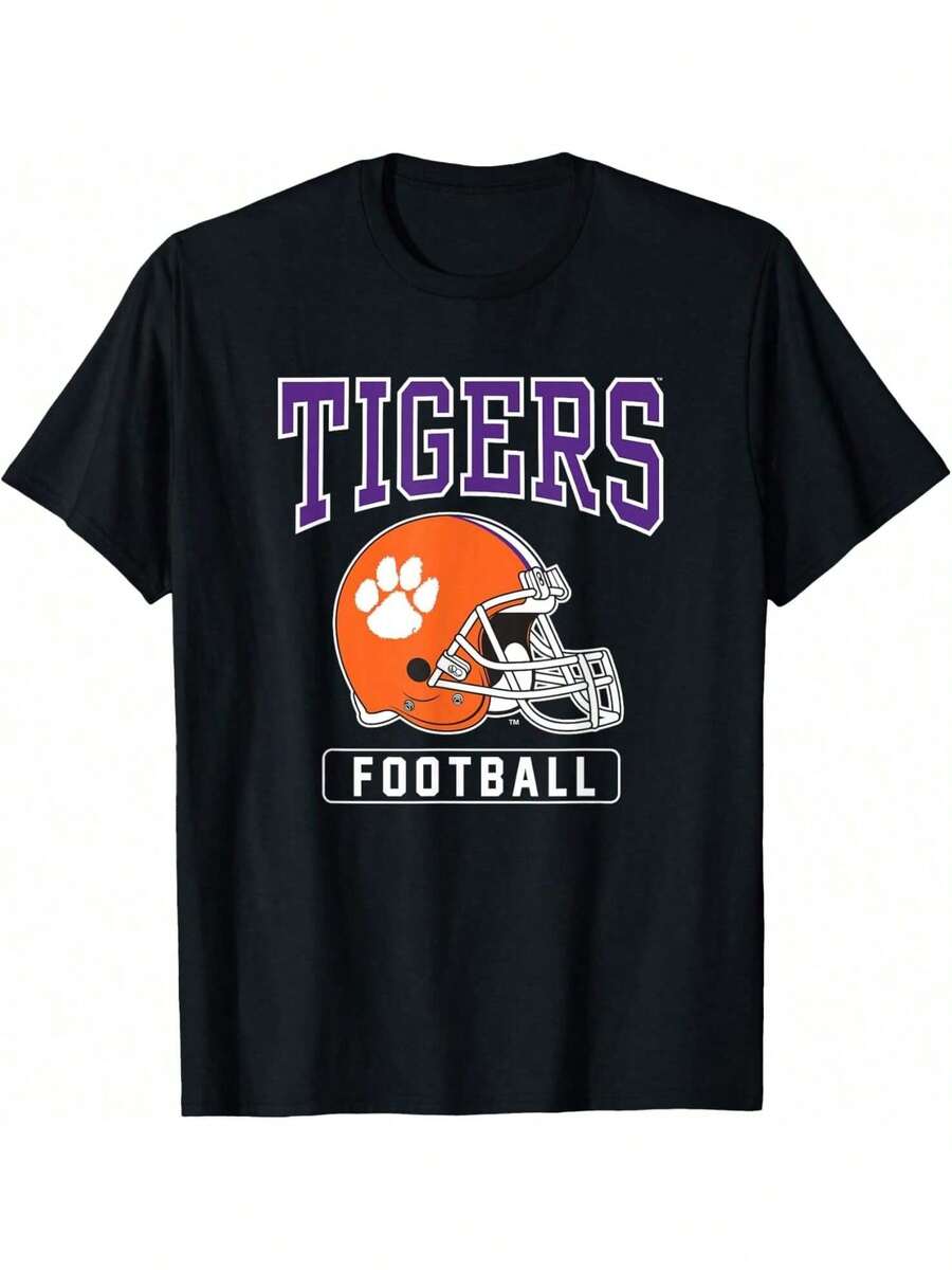Clemson University Tigers Football Helmet T-Shirt - màu đen - Xem 1